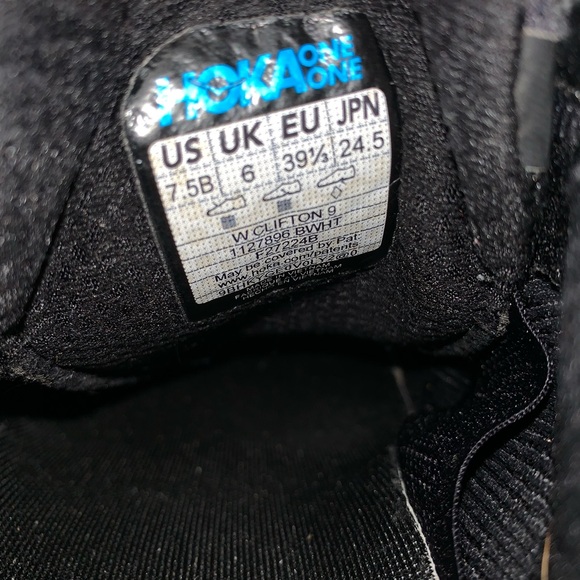 Hoka Black Athletic Running Shoes - Picture 6 of 6